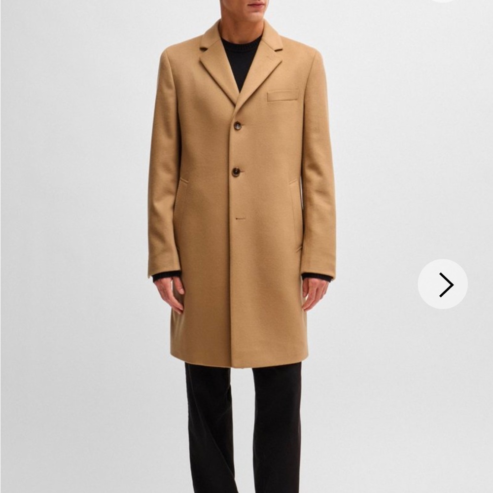 Boss  SLIM-FIT COAT IN WOOL AND CASHMER Size 42 regular (Only 3 Left!!)